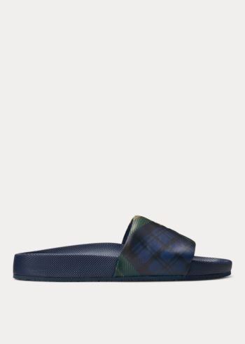 Cayson tartan sales slide sandal